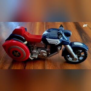 Kid's Marvel Captain America Winter Soilder Motorcycle Toy With Shield